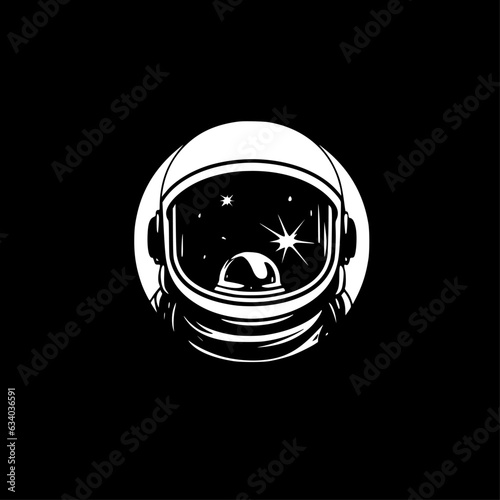 Astronaut - Minimalist and Flat Logo - Vector illustration photo