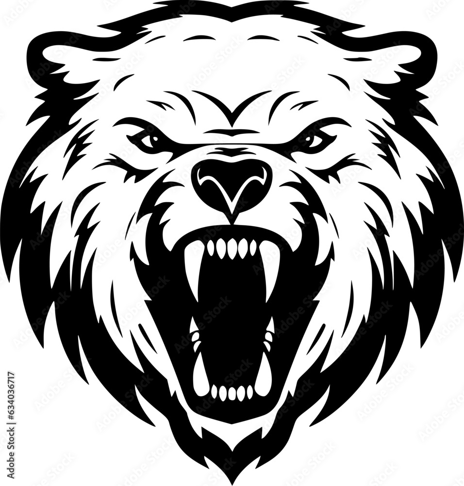 Bear - High Quality Vector Logo - Vector illustration ideal for T-shirt graphic