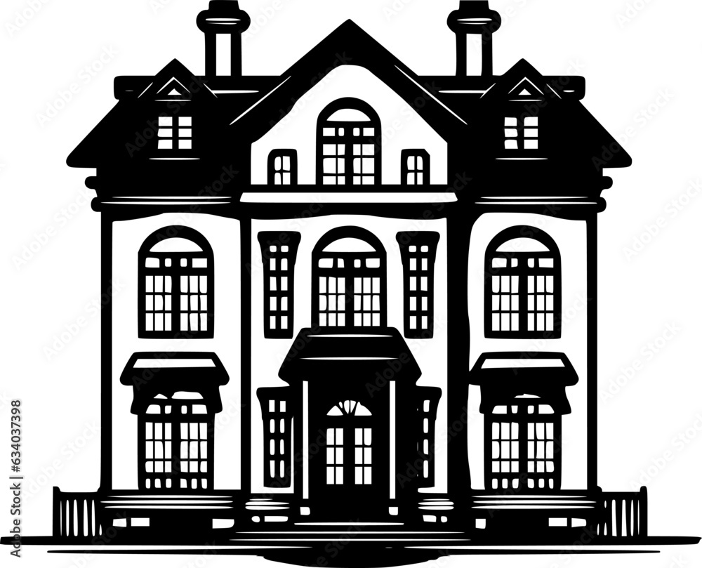 House - High Quality Vector Logo - Vector illustration ideal for T-shirt graphic