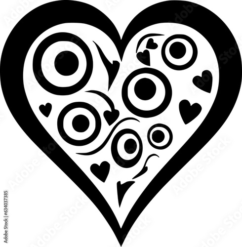 Heart - Minimalist and Flat Logo - Vector illustration