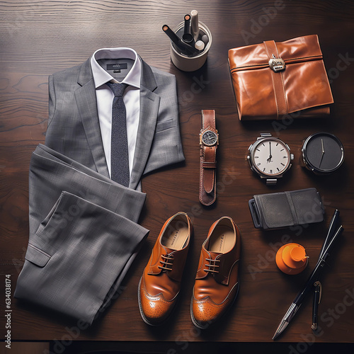 Refined Elegance: The Modern Businessman Adorned in Soothing Style Essentials