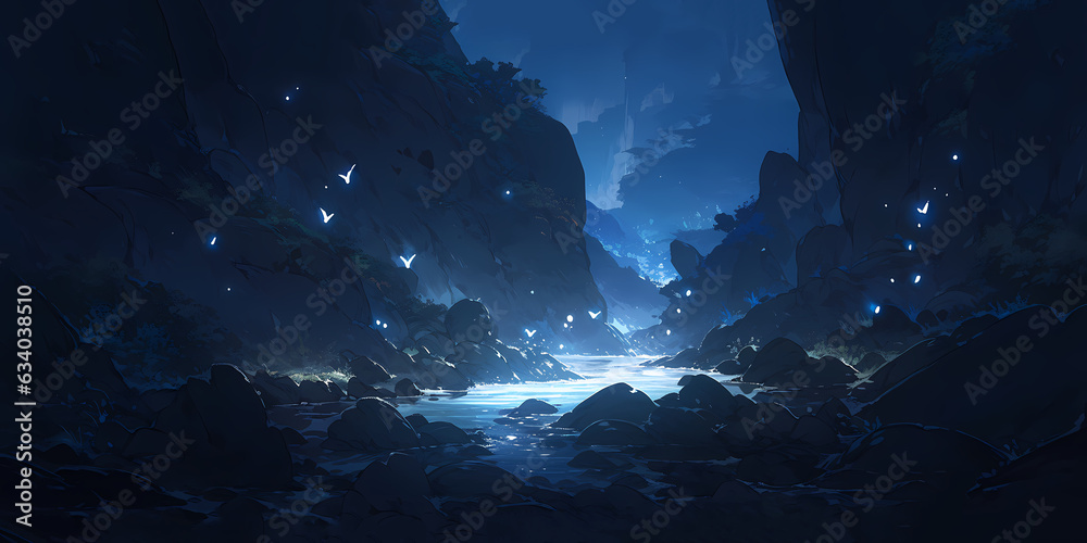 TRPGやゲームの背景として使える洞窟