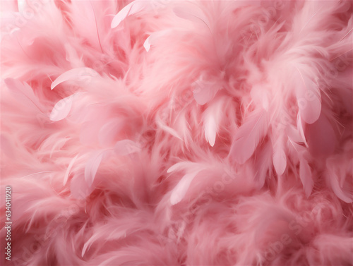 Pastel pink textured feather background  ai generated 