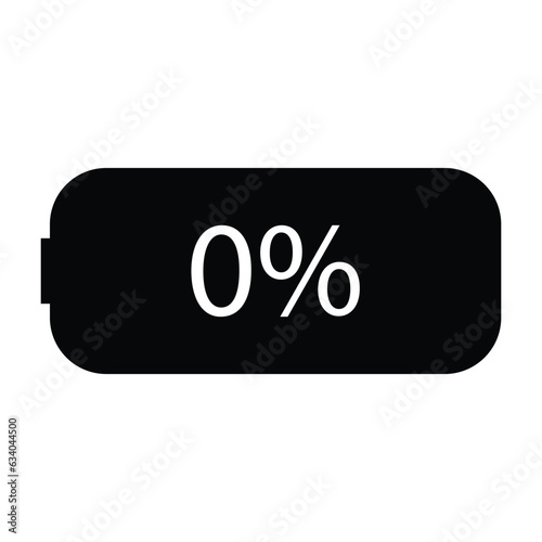 Battery, empty, power icon