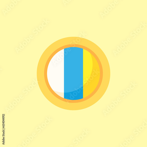 Canary Islands - Circular Flag