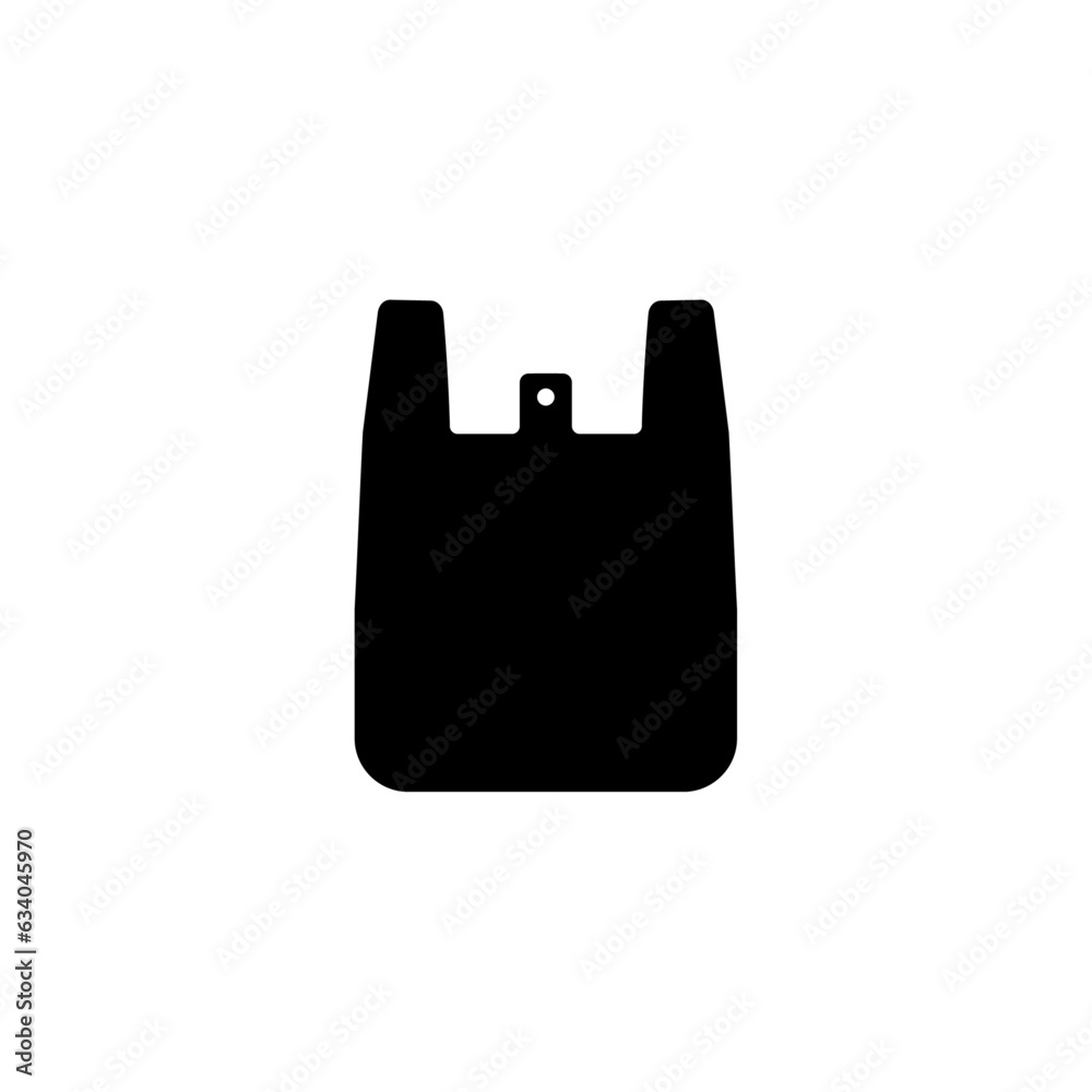 Plastic Bag Icon, Poly Bag, Thin, Flexible, Plastic Film Bag Vector Art Illustration