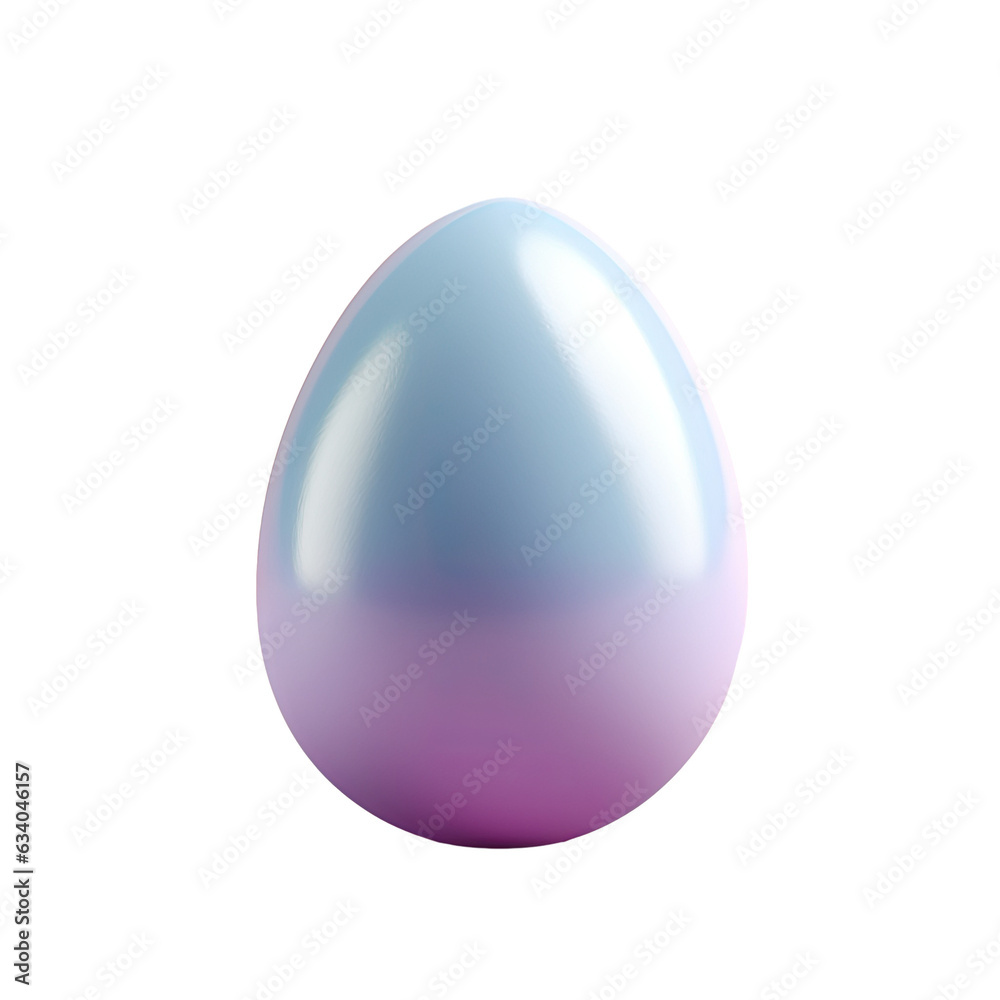 Obraz premium Colorful Easter egg against transparent background