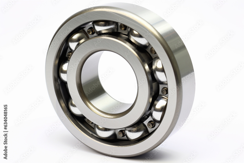 Industrial roller bearing on white Industrial roller bearing on white