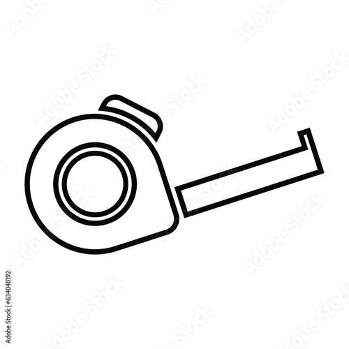 Measuring, tape, stationery icon