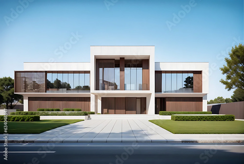 modern building with a balcony