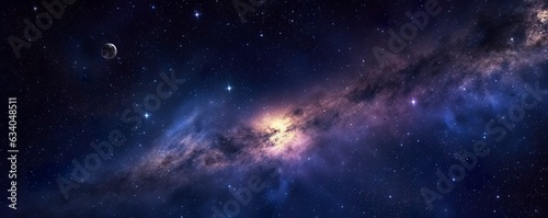 Dark starry night space taken from James Webb Space Telescope  night sky  dark black and dark blue tone.