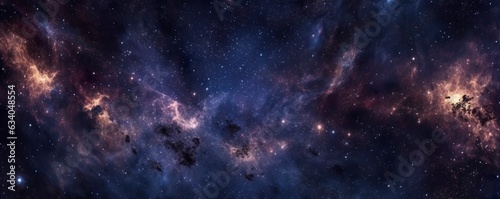 Dark starry night space taken from James Webb Space Telescope, night sky, dark black and dark blue tone. © MdKamrul