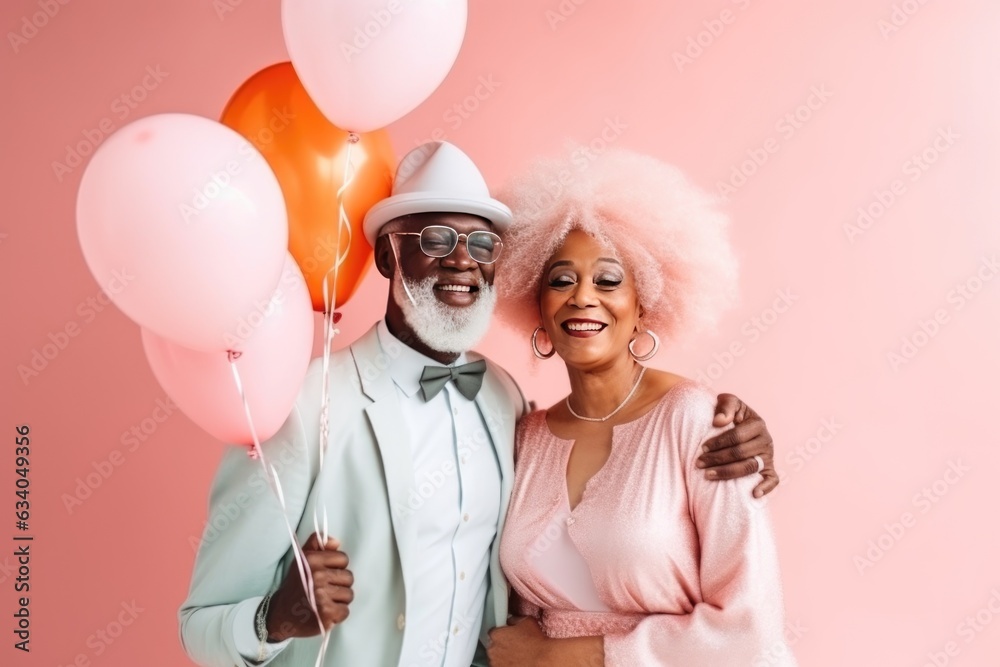 Senior couple, happy in love, smiling and hugging. AI generative Senior couple, happy in love, smiling and hugging. AI generative