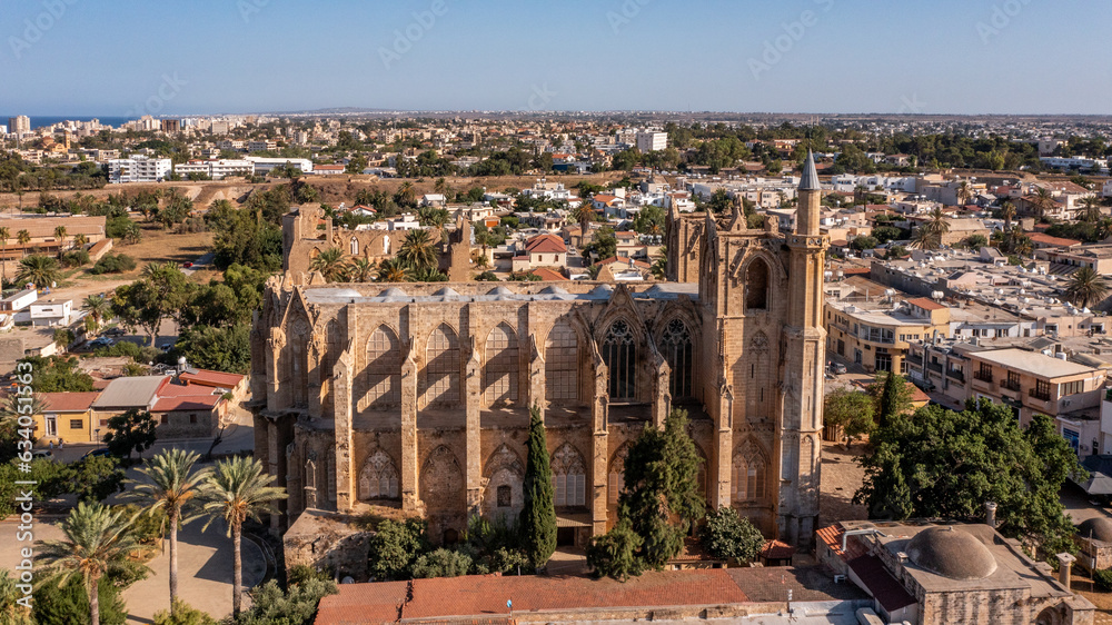 Cyprus - The amazing Lala Mustafa Pasha Mosque, originally known as the Cathedral of Saint Nicholas  is the largest medieval building in Famagusta