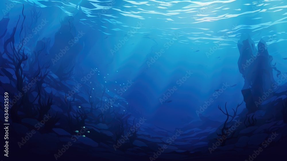 Fototapeta premium Deep Blue Background