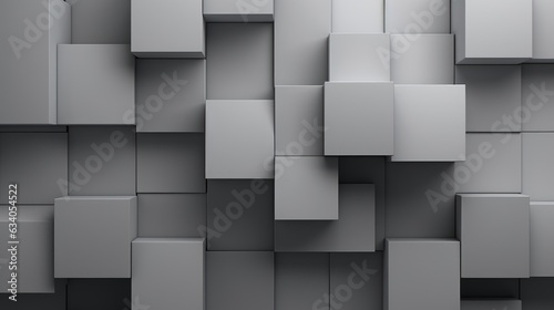 Gray Cubes Wall Background