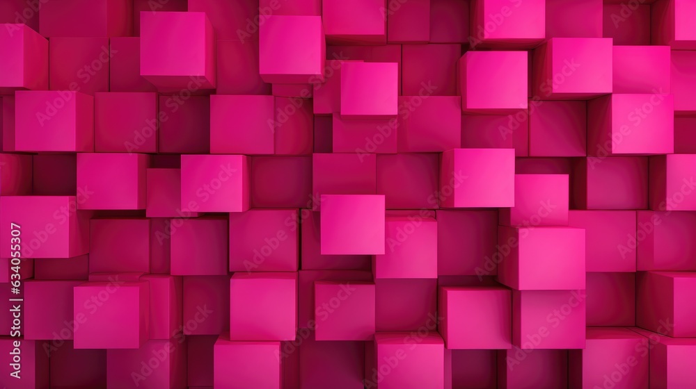 Hot pink Cubes Wall Background Hot pink Cubes Wall Background