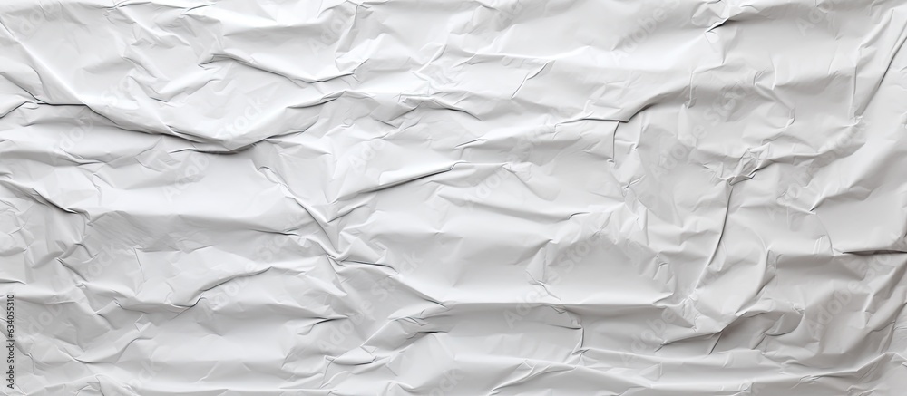 Fototapeta premium White paper with a wrinkled grunge texture as its background