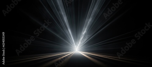 Obraz na płótnie Close up view of a light ray on a black backdrop w salonie