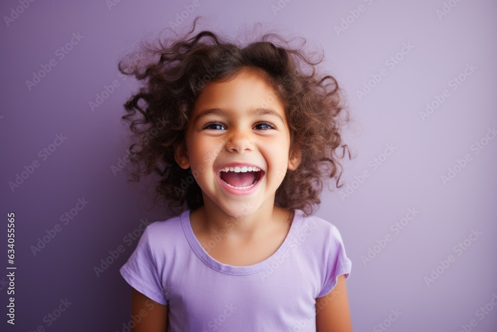 A smiling woman advertising oral hygiene products containing microparticles A smiling woman advertising oral hygiene products containing microparticles