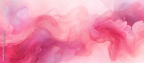 Abstract pink watercolor background with color splash design
