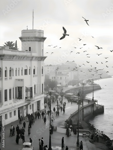 seagulls on the bridge
