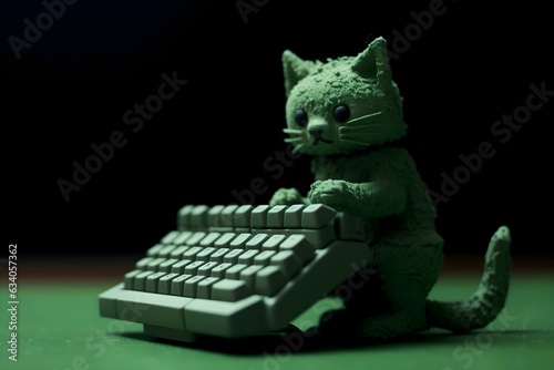 Keyboard and cat