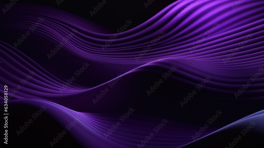 Purple Waves on Dark Background