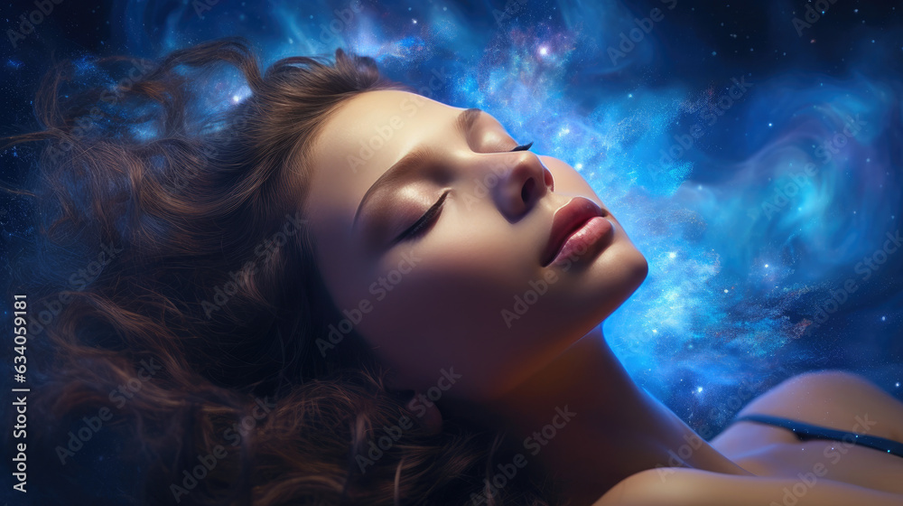 Fototapeta premium Embracing the Universe in Sleep