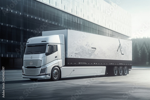 A Vision of Environmentally Conscious Truck Transportation - AI Generated