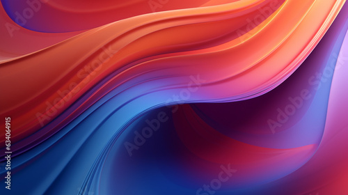 abstract colorful wave background. Generative Ai. 