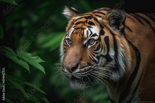 Close-up of a tiger lying down (Panthera Tigris) © abstract Art