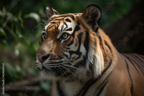 Portrait of tiger in waterhole