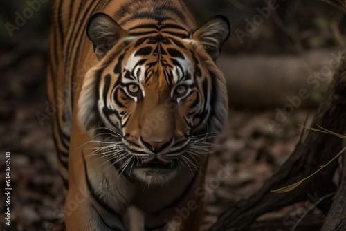 Portrait of Indochinese tiger