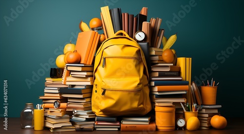 back to school with supplies