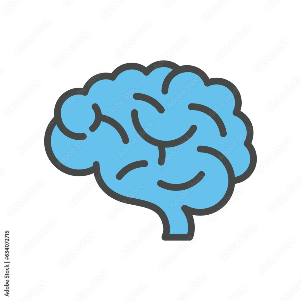 Brain icon vector on trendy style for design and print Brain icon vector on trendy style for design and print