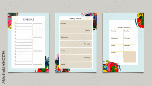 Set of notebook template