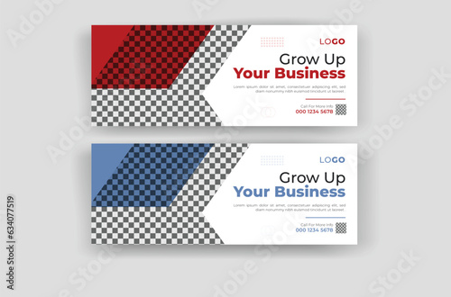 Corporate Facebook business cover photo design and social media cover banner post template design, Modern Professional web banner template for you