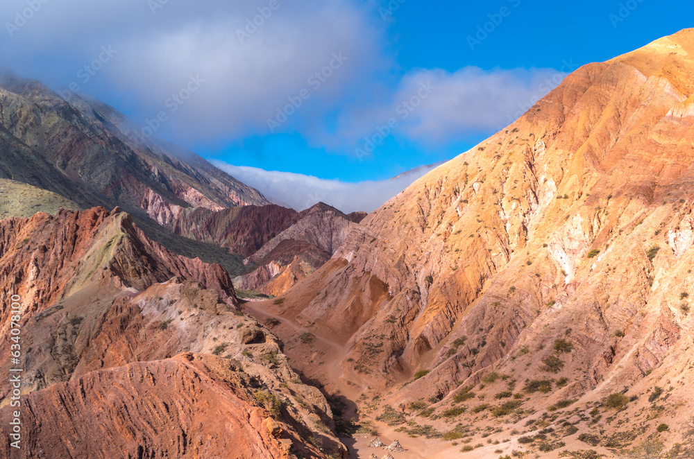 MOUNTAINS OF COLORS IN HUMAHUACA, JUJUY. ARGENTINE NORTHWEST.