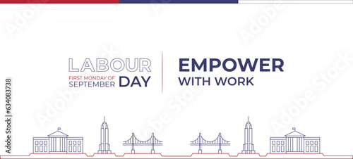 Labor Day Banner Design with Tagline