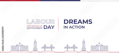 Labor Day Banner Design with Tagline