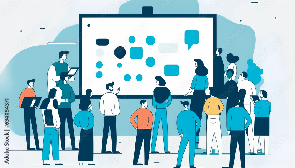 Entrepreneurship and Innovation: Start-Up Founders Discuss Their Business Plan in Environment - ai generated Entrepreneurship and Innovation: Start-Up Founders Discuss Their Business Plan in Environment - ai generated