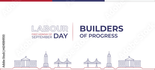 Labor Day Banner Design with Tagline