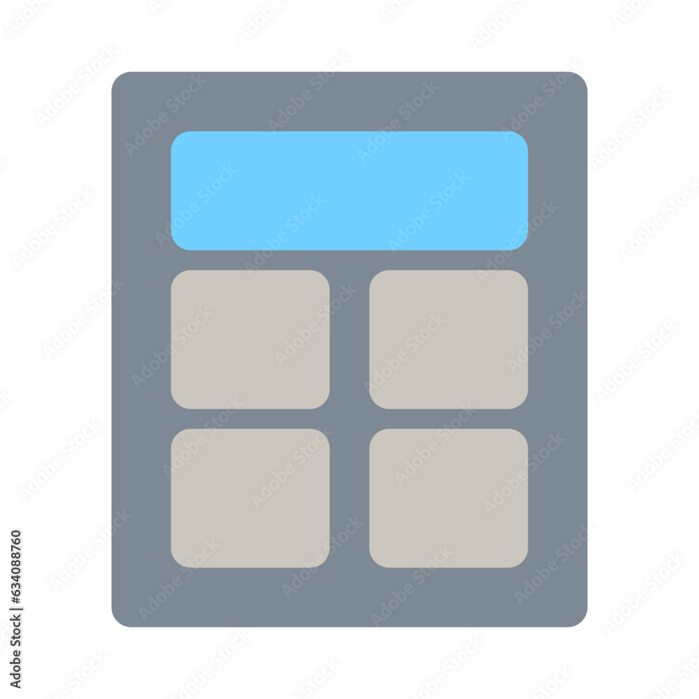 calculator icon flat style vector calculator icon flat style vector