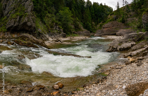 Fluss, Ammer, Fels, Wasserfall, Natur, Landschaft, Wald photo