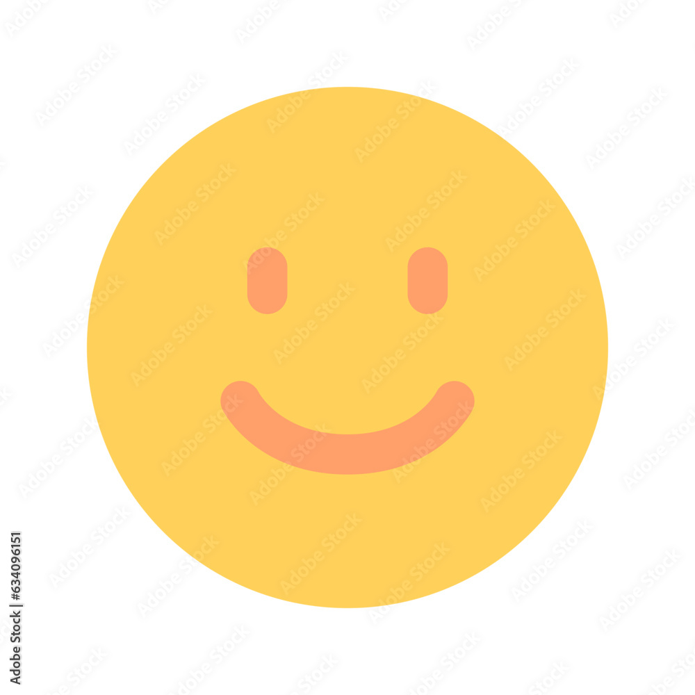 Fototapeta premium happy flat icon