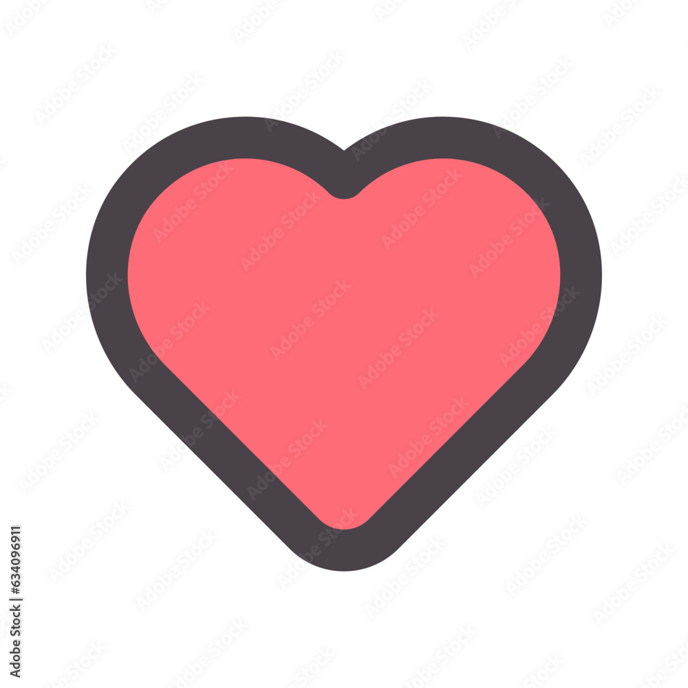 love flat line icon love flat line icon