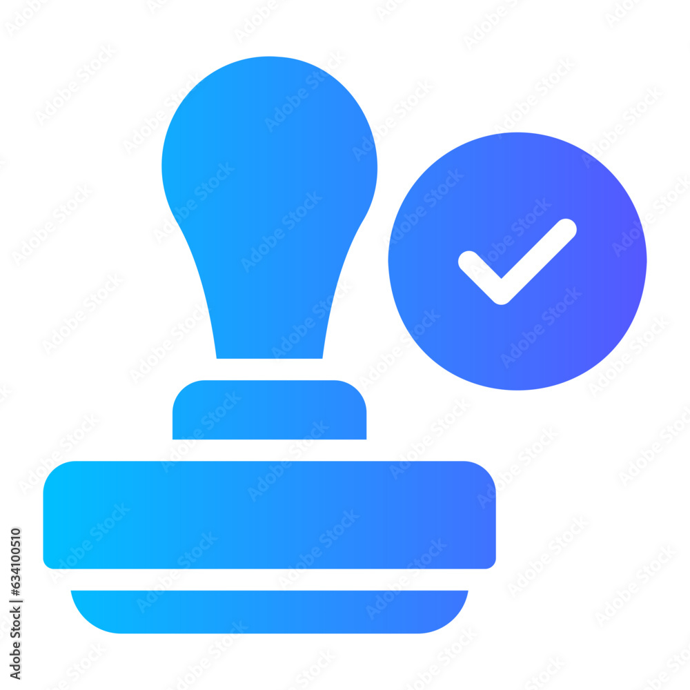 stamp gradient icon stamp gradient icon