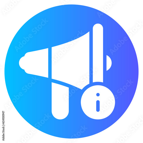 megaphone gradient icon
