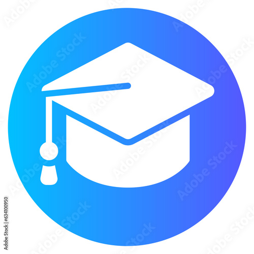 mortarboard gradient icon